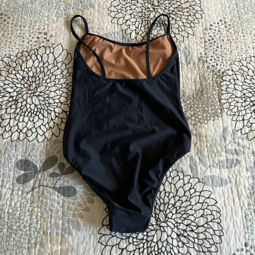 NWOT NU SWIM One Piece Swim Suit.- Navy - XS - Picture 2 of 5